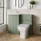 COSMO Curve 2-Door 1100mm Combination Unit - Satin Green - welovecouk