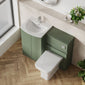 COSMO Curve 2-Door 1100mm Combination Unit - Satin Green - welovecouk