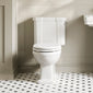Huxton Traditional Close Coupled Toilet and Cistern - Brushed Brass - welovecouk