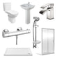 Averi Basin-Pedestal Shower Enclosure Ensuite - 1100 x 900mm - welovecouk