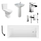 Cubic Solo Bathroom Suite 1500 x 700mm - welovecouk