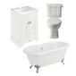 Wilmslow Traditional 1695 Freestanding Bathroom Suite with Vanity Unit - welovecouk