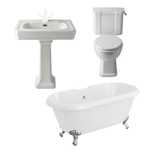  Wilmslow Traditional 1695 Freestanding Bathroom Suite - welovecouk