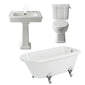 Cambridge Traditional 1780 Freestanding Bathroom Suite with Basin Pedestal - welovecouk