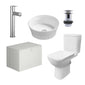 Henbury 600mm Wall Mount Vanity Bathroom Pack - Country White - welovecouk