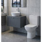 Henbury 600mm Wall Mount Vanity Bathroom Pack - Matt Grey - welovecouk