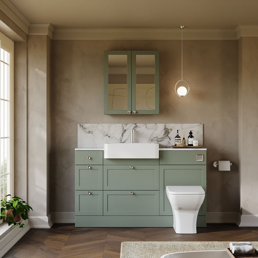  Thaxton Drawer Integrated Combination Pack - Fern Green - welovecouk