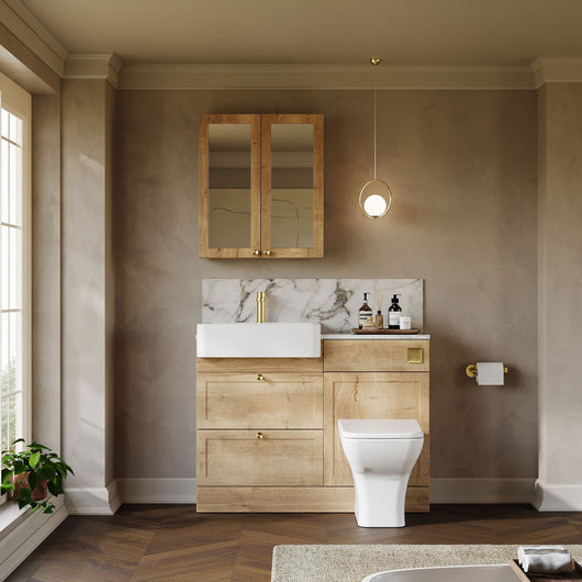  Thaxton Drawer Complete WC Combination Pack - Autumn Oak - welovecouk