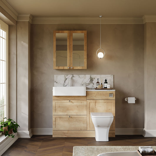  Thaxton Drawer Complete WC Combination Pack - Autumn Oak - welovecouk