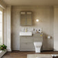 Thaxton 2-Drawer Complete WC Combination Pack - Pebble Grey - welovecouk