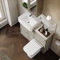 Thaxton 2-Drawer Complete WC Combination Pack - Pebble Grey - welovecouk