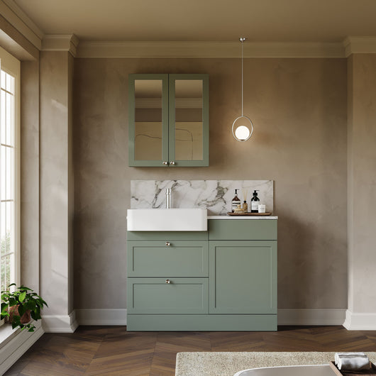  Thaxton Drawer WC Combination Pack - Fern Green - welovecouk