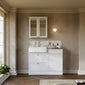 Thaxton Drawer WC Combination Pack - Matt White - welovecouk