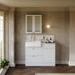 Thaxton Drawer WC Combination Pack - Matt White - welovecouk