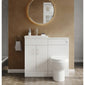 Dulin Floor Standing Vanity WC Combination Pack - Gloss White - welovecouk
