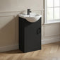 Axle Floor Standing Vanity 450mm Round Basin Unit - Soft Black - welovecouk