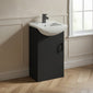 Axle Floor Standing Vanity 450mm Square Basin Unit - Soft Black - welovecouk