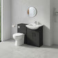 Axle Floor Standing 550mm Square Basin Vanity WC Combination  - Soft Black - welovecouk