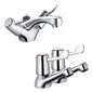 Trisen Lever Twin Basin Mixer and 3/4 Bath Taps Pack - welovecouk
