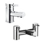 Trisen Mini mono Basin Mixer with Harrow Bath Filler Pack- Chrome - welovecouk