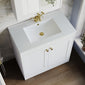 Farlow Shaker Floor Standing 800mm 2-Door Basin Vanity Unit - Satin White