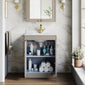 Farlow Shaker Floor Standing 600mm 2-Door Basin Vanity Unit - Pebble Grey