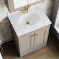 Farlow Shaker Floor Standing 600mm 2-Door Basin Vanity Unit - Pebble Grey