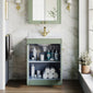 Farlow Shaker Floor Standing 600mm 2-Door Basin Vanity Unit - Satin Green