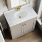 Farlow Shaker Floor Standing 800mm 2-Door Basin Vanity Unit - Pebble Grey