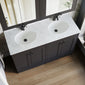 Farlow Shaker Floor Standing 1200mm 4-Door Basin Vanity Unit - Satin Soft Black
