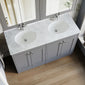 Farlow Shaker Floor Standing 1200mm 4-Door Basin Vanity Unit - Satin Grey