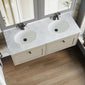 Farlow Shaker Wall Mounted 1200mm 2-Drawer Basin Vanity Unit - Pebble Grey