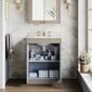 Farlow Shaker Floor Standing 600mm 2-Door Basin Vanity Unit - Pebble Grey