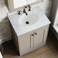 Farlow Shaker Floor Standing 600mm 2-Door Basin Vanity Unit - Pebble Grey