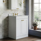 Farlow Shaker Floor Standing 600mm 2-Door Basin Vanity Unit - Satin White