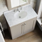 Farlow Shaker Floor Standing 800mm 2-Door Basin Vanity Unit - Pebble Grey