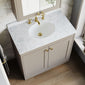 Farlow Shaker Floor Standing 800mm 2-Door Basin Vanity Unit - Pebble Grey