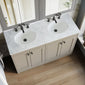 Farlow Shaker Floor Standing 1200mm 4-Door Basin Vanity Unit - Pebble Grey