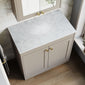 Farlow Shaker Floor Standing 800mm 2-Door Vanity with Marble Countertop - Pebble Grey