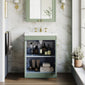 Farlow Shaker Floor Standing 600mm 2-Door Basin Vanity Unit - Satin Green