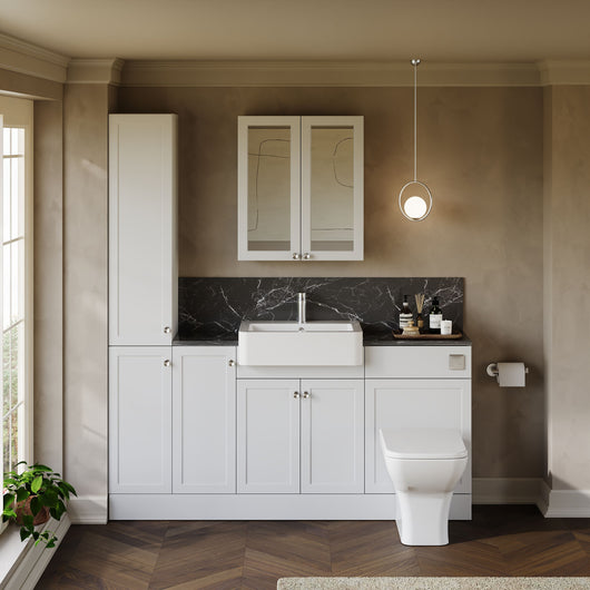  Thaxton Door Premier Storage Combination Pack - Matt White - welovecouk
