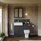 Thaxton Door Complete WC Combination Pack - Soft Black - welovecouk