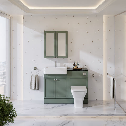  Thaxton Door Complete WC Combination Pack - Fern Green