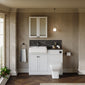 Thaxton Door Complete WC Combination Pack - Matt White - welovecouk