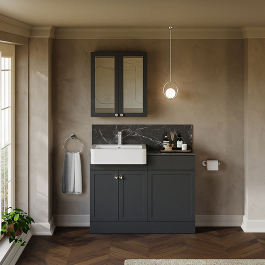  Thaxton Door WC Combination Pack - Soft Black - welovecouk