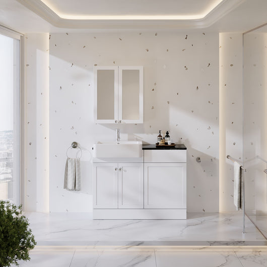  Thaxton Door WC Combination Pack - Matt White