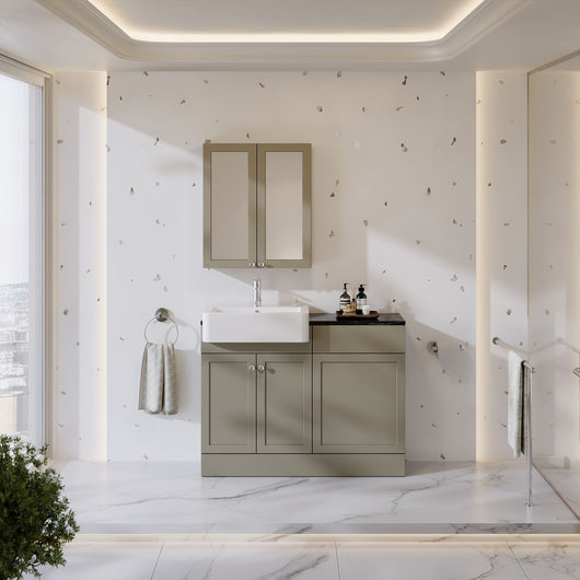  Thaxton Door WC Combination Pack - Pebble Grey
