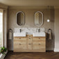 Thaxton 1500mm 7-Drawer Double Basin Vanity Unit - Autumn Oak