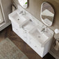 Thaxton 1500mm 7-Drawer Double Basin Vanity Unit - Matt White