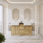 Thaxton 1500mm 4-Door 3-Drawer Double Basin Vanity Unit - Autumn Oak
